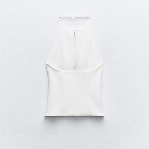 ZARA BOW HALTER TOP - Picture 8 of 9